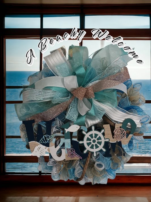 A Beachy Welcome Wreath