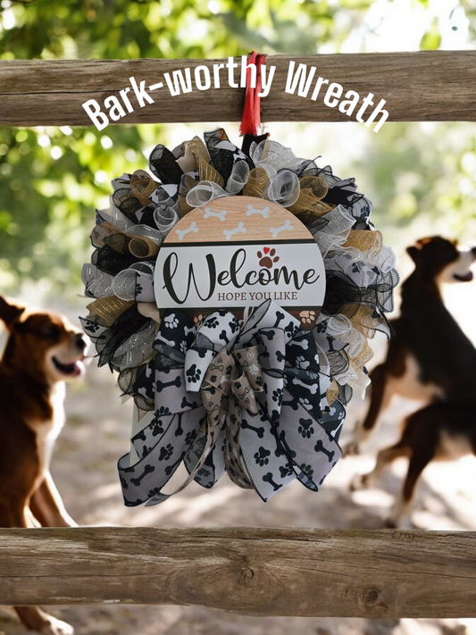 Dog lovers wreath